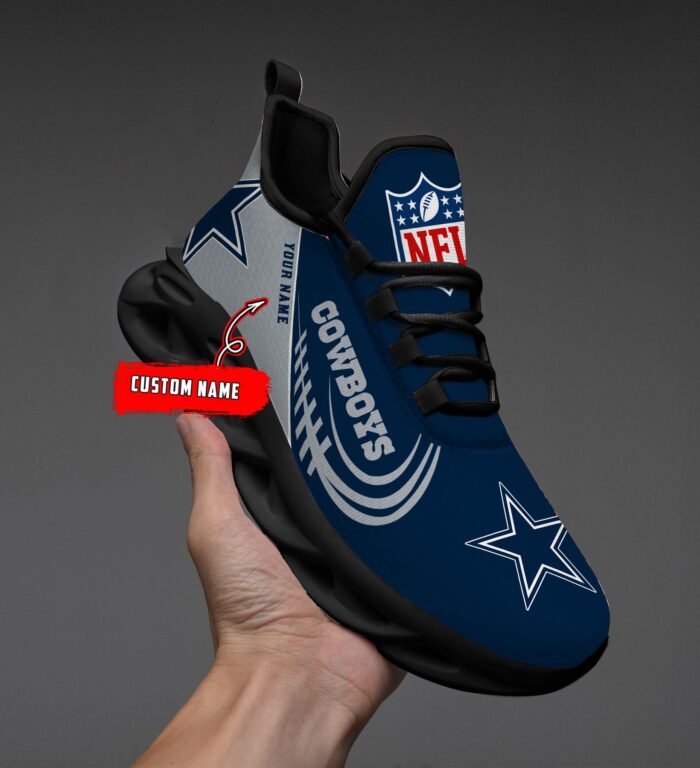 Custom Name Dallas Cowboys Personalized Max Soul Shoes for Fan