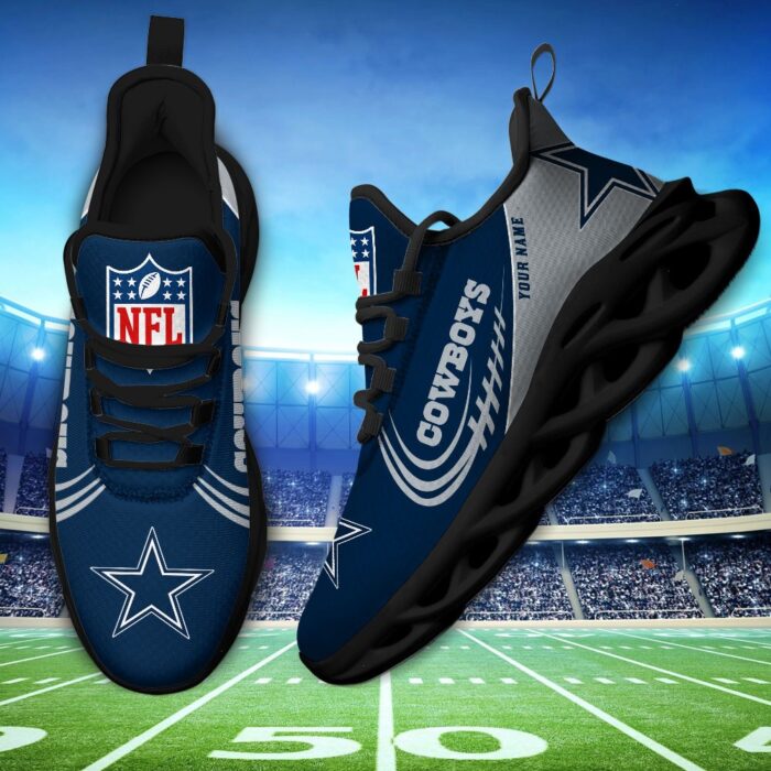 Custom Name Dallas Cowboys Personalized Max Soul Shoes for Fan