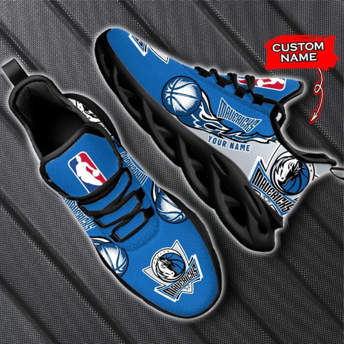 Custom Name Dallas Mavericks Personalized Max Soul Shoes 100 M12