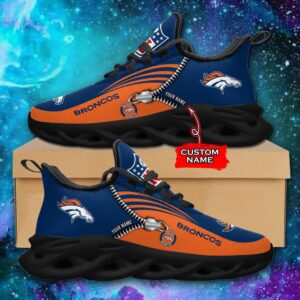 Custom Name Denver Broncos Personalized Max Soul Shoes 75