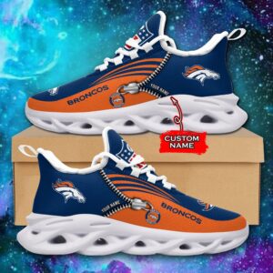 Custom Name Denver Broncos Personalized Max Soul Shoes 75