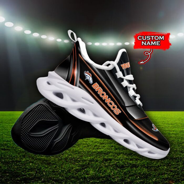 Custom Name Denver Broncos Personalized Max Soul Shoes 95