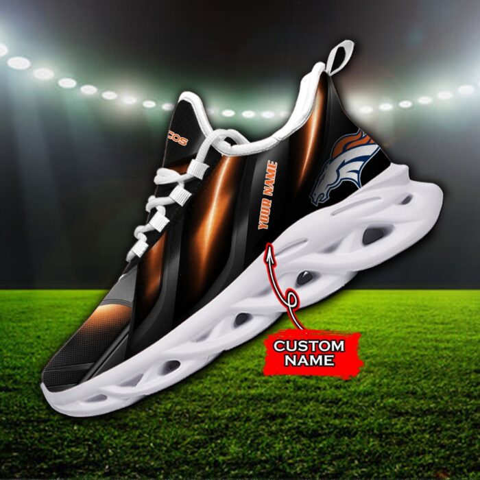 Custom Name Denver Broncos Personalized Max Soul Shoes Ver 1