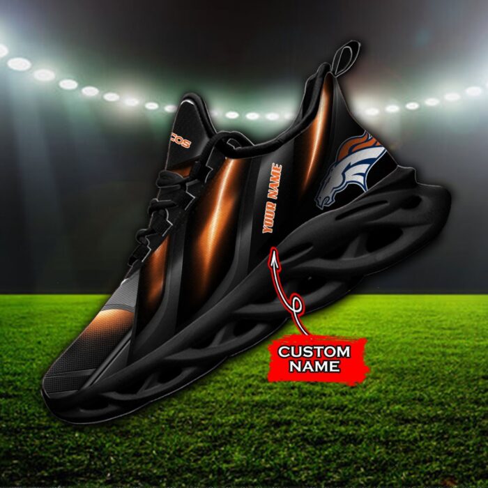 Custom Name Denver Broncos Personalized Max Soul Shoes Ver 1