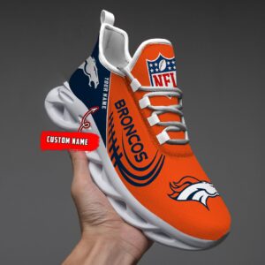 Custom Name Denver Broncos Personalized Max Soul Shoes for Fan