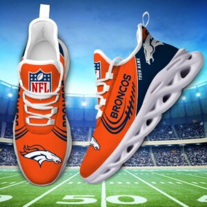 Custom Name Denver Broncos Personalized Max Soul Shoes for Fan