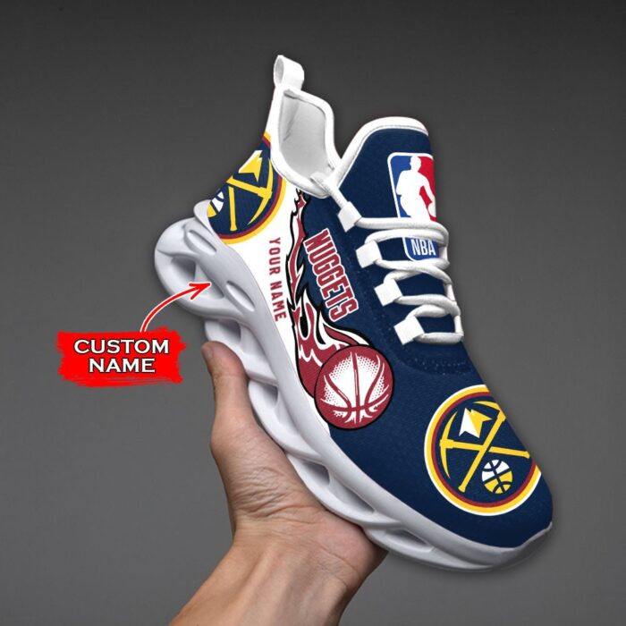 Custom Name Denver Nuggets Personalized Max Soul Shoes 100 M12