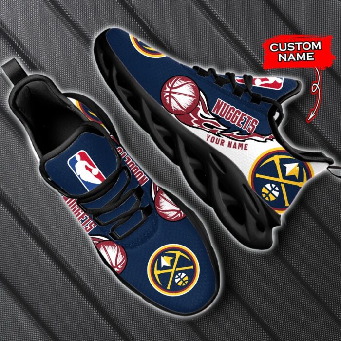 Custom Name Denver Nuggets Personalized Max Soul Shoes 100 M12