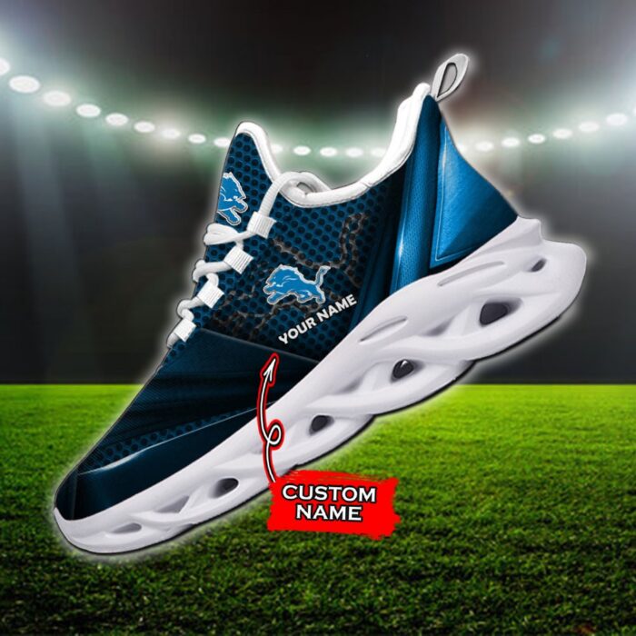 Custom Name Detroit Lions Personalized Max Soul Shoes