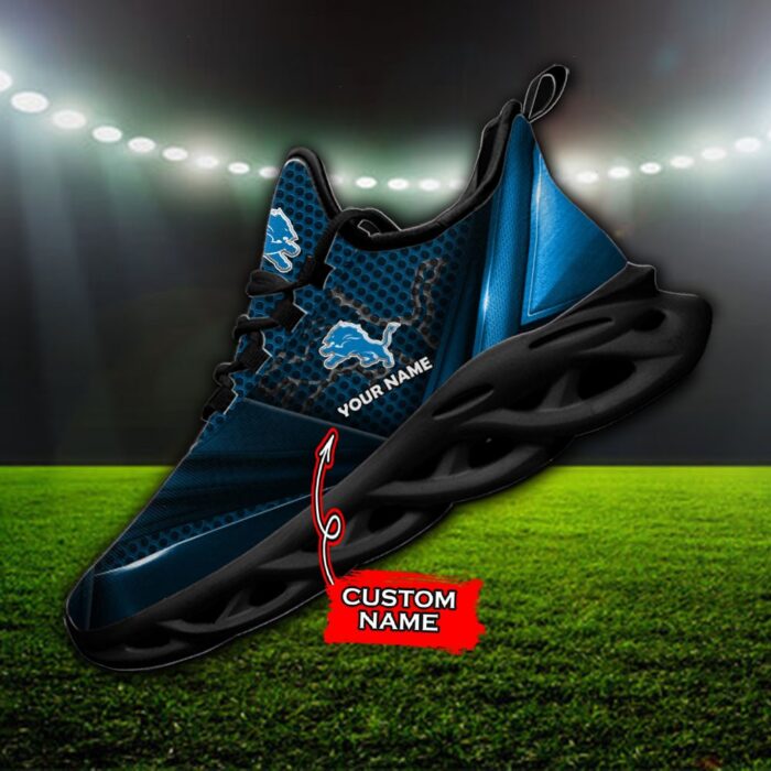 Custom Name Detroit Lions Personalized Max Soul Shoes