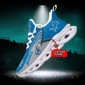 Custom Name Detroit Lions Personalized Max Soul Shoes 75