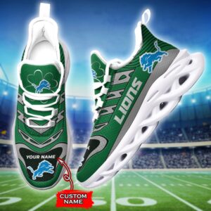 Custom Name Detroit Lions Personalized Max Soul Shoes 76