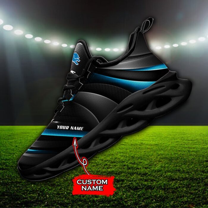 Custom Name Detroit Lions Personalized Max Soul Shoes 83