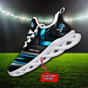 Custom Name Detroit Lions Personalized Max Soul Shoes 86