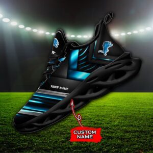 Custom Name Detroit Lions Personalized Max Soul Shoes 86