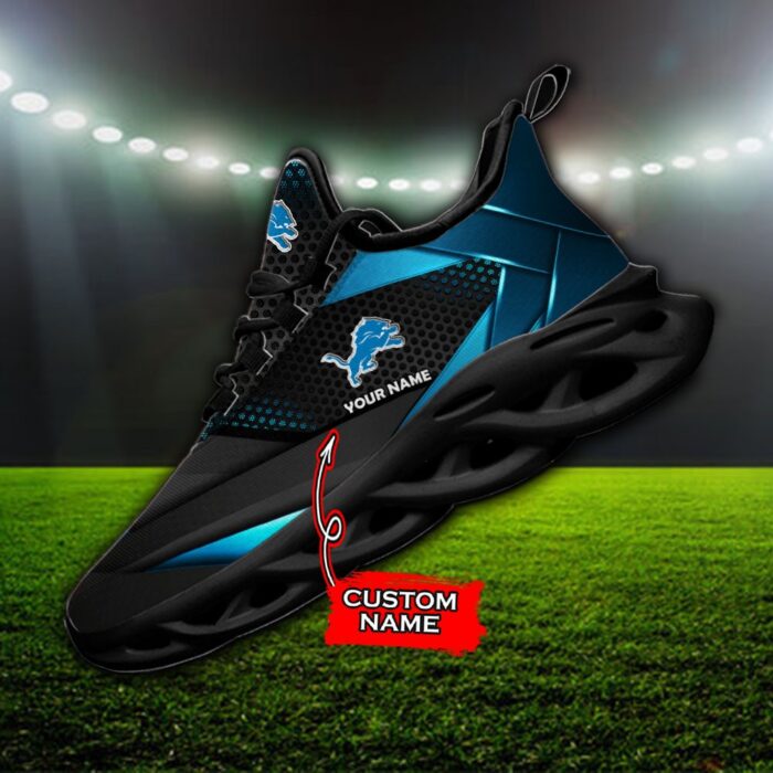 Custom Name Detroit Lions Personalized Max Soul Shoes 87