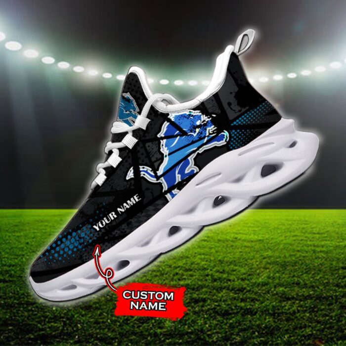 Custom Name Detroit Lions Personalized Max Soul Shoes 92