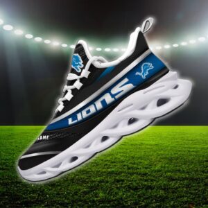 Custom Name Detroit Lions Personalized Max Soul Shoes 94