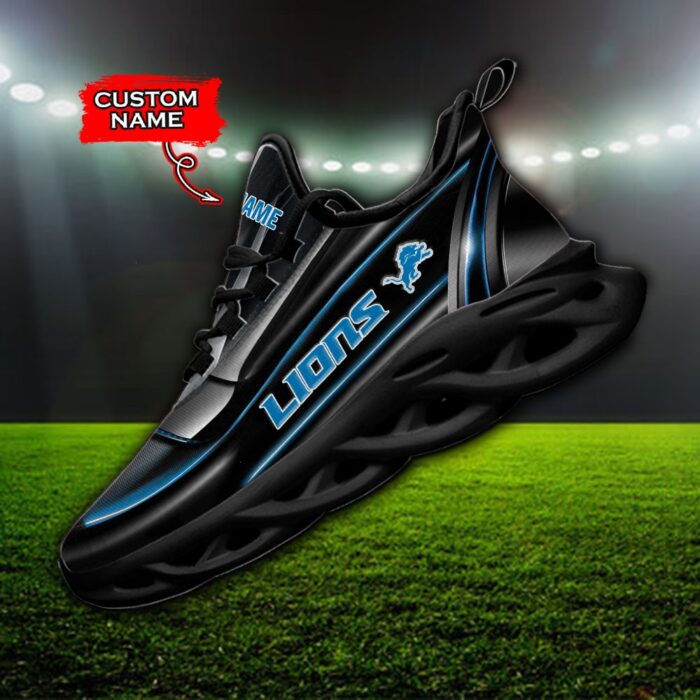 Custom Name Detroit Lions Personalized Max Soul Shoes 95