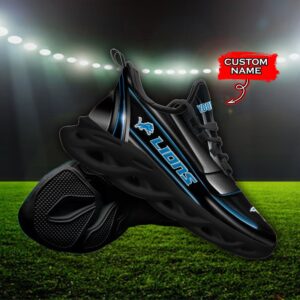 Custom Name Detroit Lions Personalized Max Soul Shoes 95