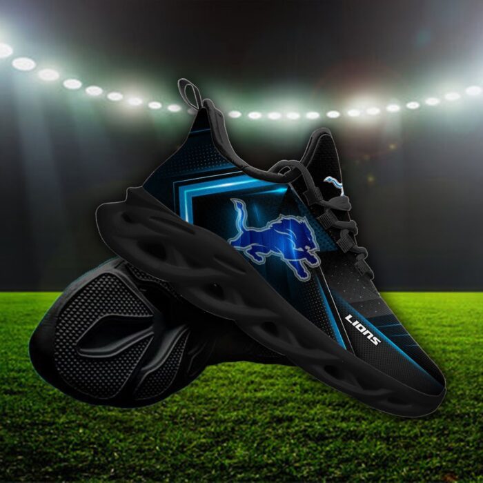 Custom Name Detroit Lions Personalized Max Soul Shoes Ver 2