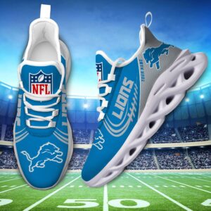 Custom Name Detroit Lions Personalized Max Soul Shoes for Fan