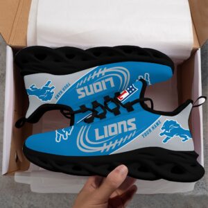 Custom Name Detroit Lions Personalized Max Soul Shoes for Fan