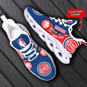 Custom Name Detroit Pistons Personalized Max Soul Shoes 100 M12