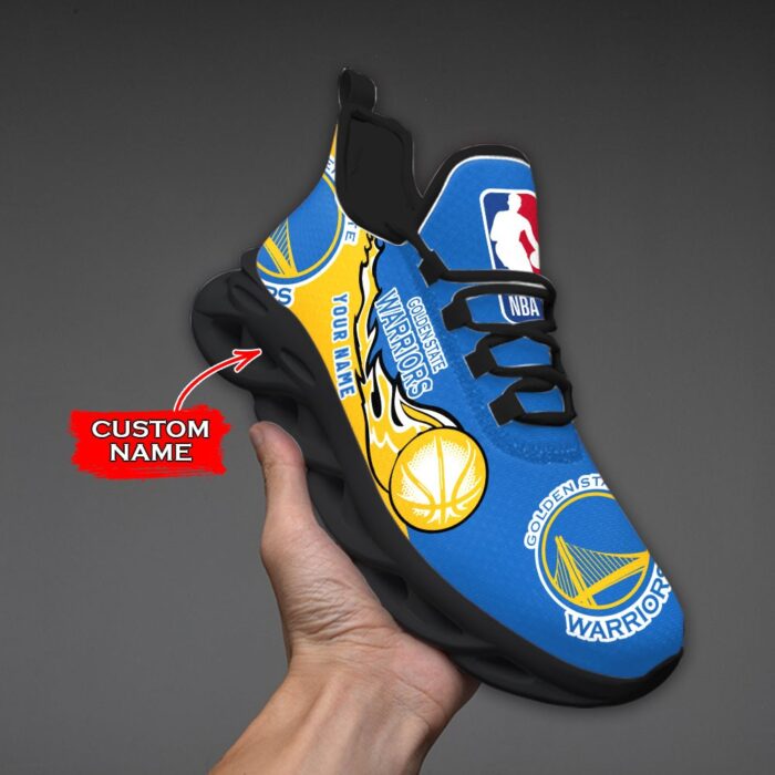 Custom Name Golden State Warriors Personalized Max Soul Shoes 100 M12