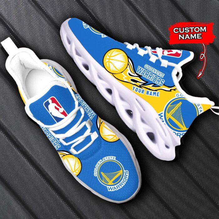 Custom Name Golden State Warriors Personalized Max Soul Shoes 100 M12