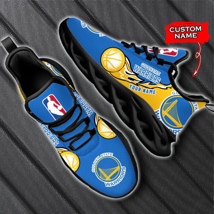 Custom Name Golden State Warriors Personalized Max Soul Shoes 100 M12