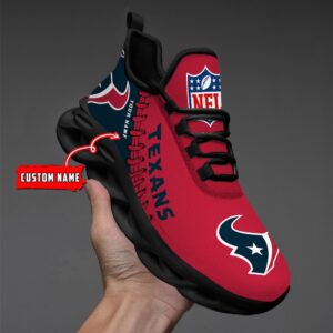 Custom Name Houston Texans Max Soul Shoes