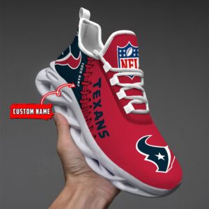 Custom Name Houston Texans Max Soul Shoes