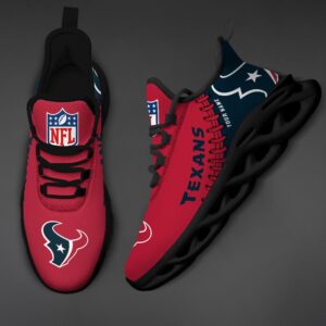 Custom Name Houston Texans Max Soul Shoes