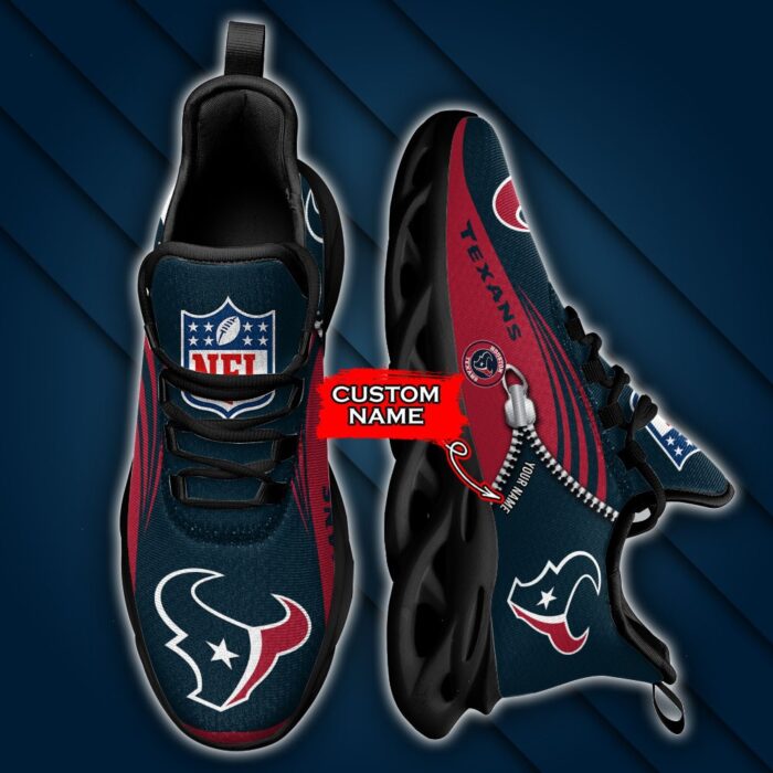 Custom Name Houston Texans Personalized Max Soul Shoes 75