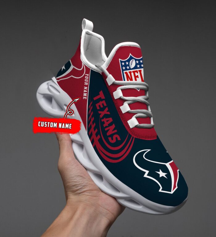 Custom Name Houston Texans Personalized Max Soul Shoes for Fan