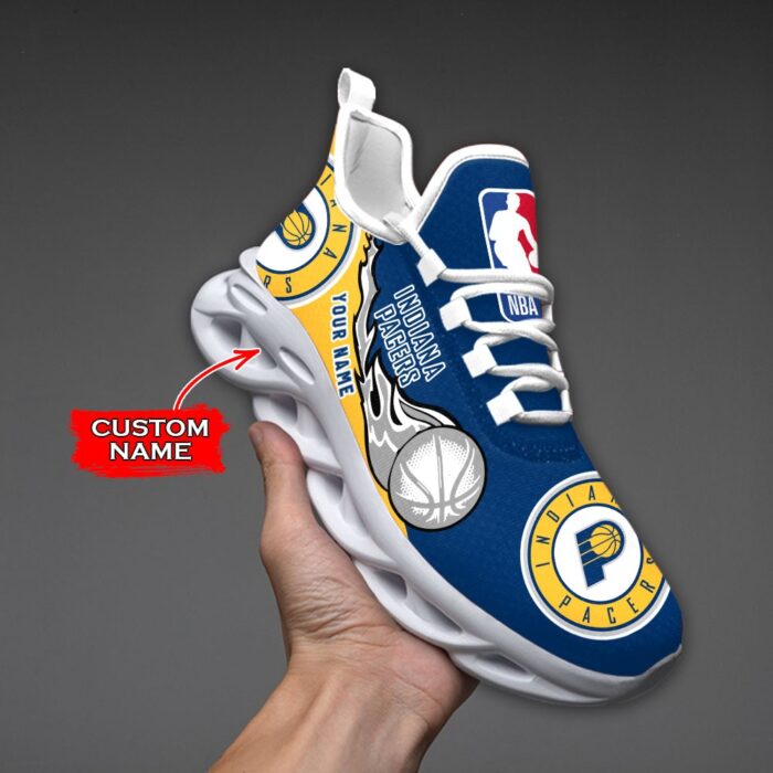 Custom Name Indiana Pacers Personalized Max Soul Shoes 100 M12