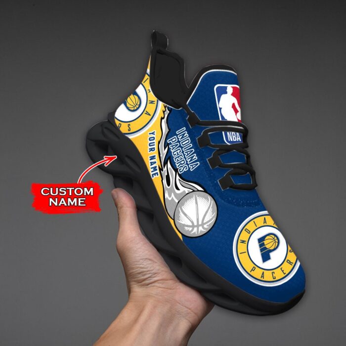 Custom Name Indiana Pacers Personalized Max Soul Shoes 100 M12