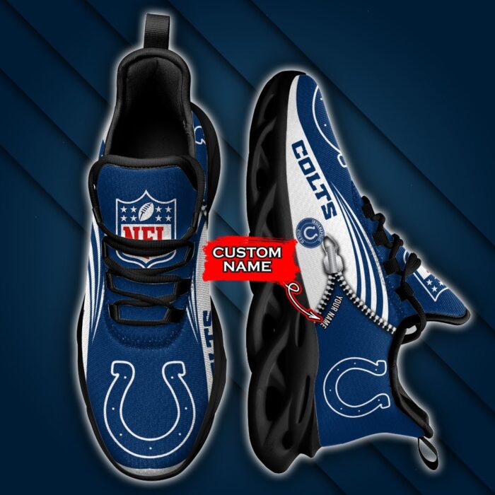 Custom Name Indianapolis Colts Personalized Max Soul Shoes 75