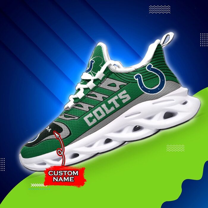 Custom Name Indianapolis Colts Personalized Max Soul Shoes 76