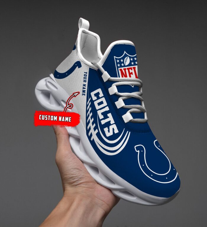 Custom Name Indianapolis Colts Personalized Max Soul Shoes 81