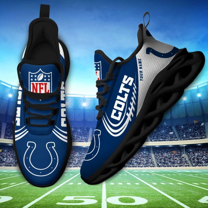 Custom Name Indianapolis Colts Personalized Max Soul Shoes 81