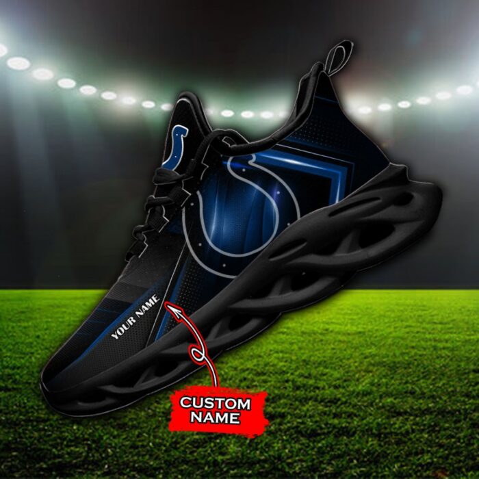 Custom Name Indianapolis Colts Personalized Max Soul Shoes Ver 2