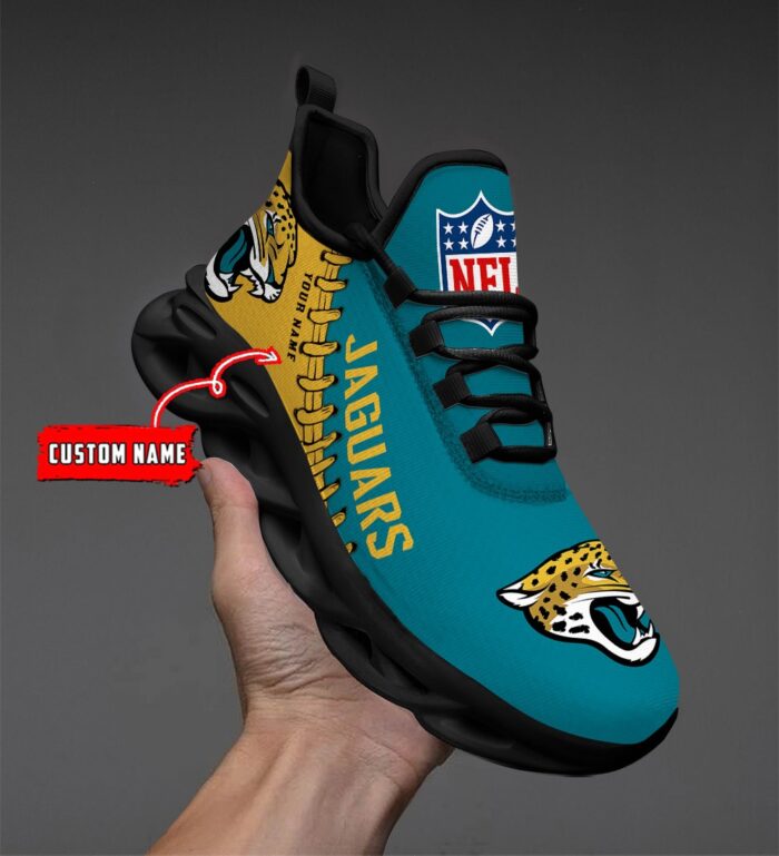 Custom Name Jacksonville Jaguars Max Soul Shoes for Fan