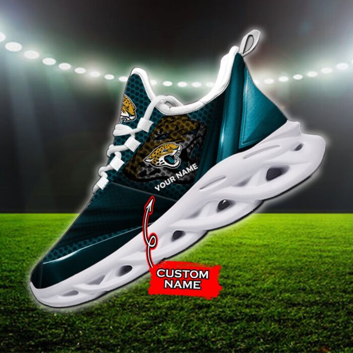 Custom Name Jacksonville Jaguars Personalized Max Soul Shoes