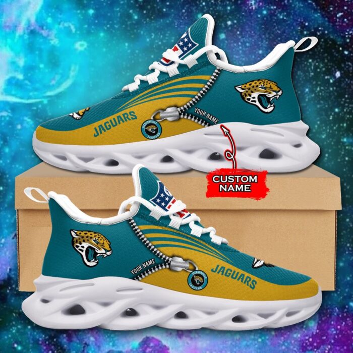 Custom Name Jacksonville Jaguars Personalized Max Soul Shoes 75