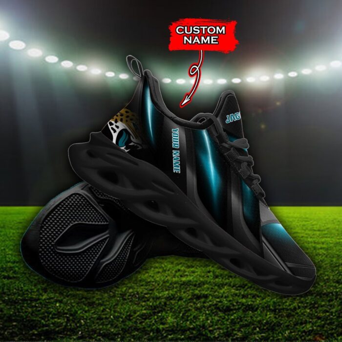 Custom Name Jacksonville Jaguars Personalized Max Soul Shoes Ver 1