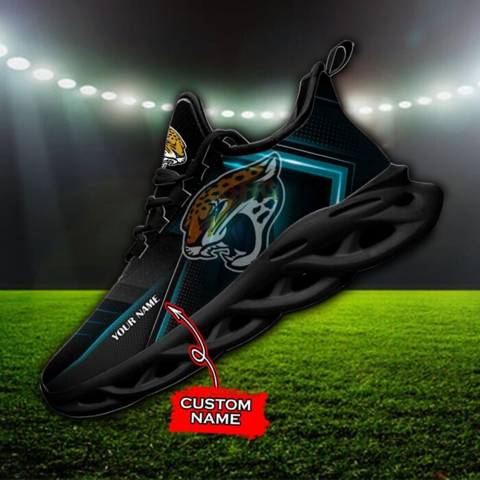 Custom Name Jacksonville Jaguars Personalized Max Soul Shoes Ver 2