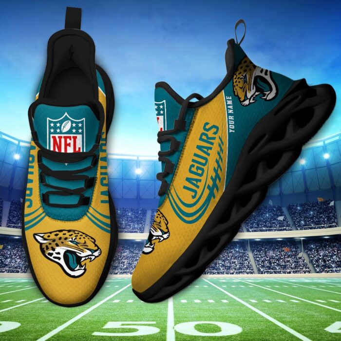 Custom Name Jacksonville Jaguars Personalized Max Soul Shoes for Fan