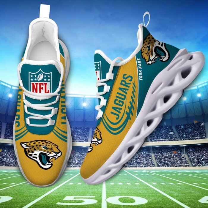 Custom Name Jacksonville Jaguars Personalized Max Soul Shoes for Fan